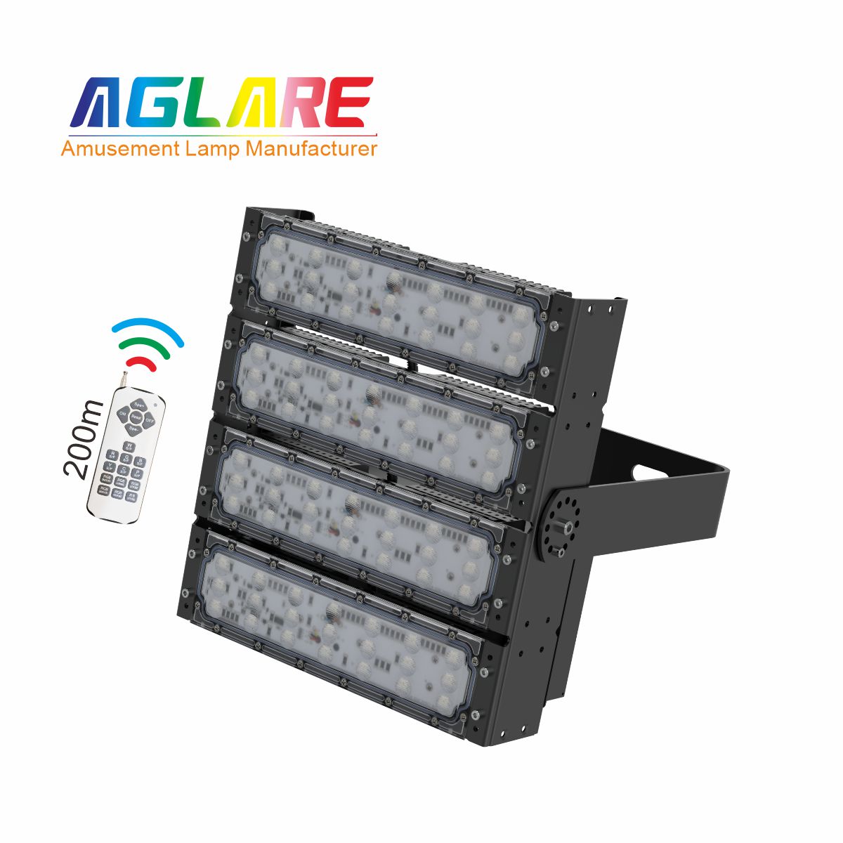 200W RGB彩色投光灯,变色户外射灯带？仄