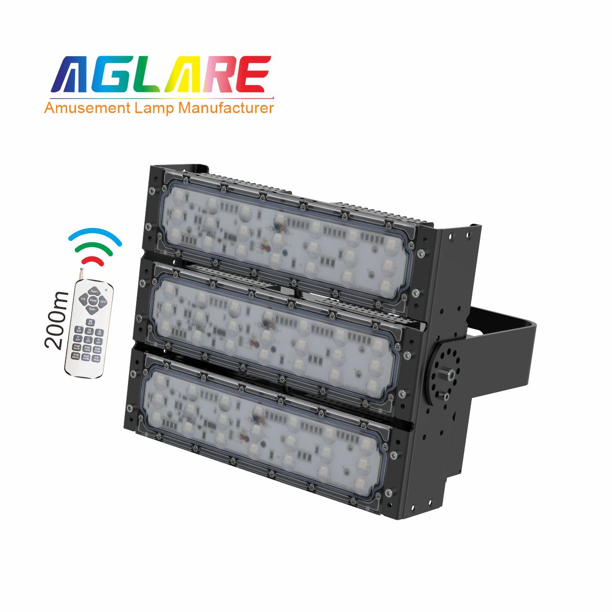 150W LED彩色泛光灯投光灯,变色户外射灯带？仄
